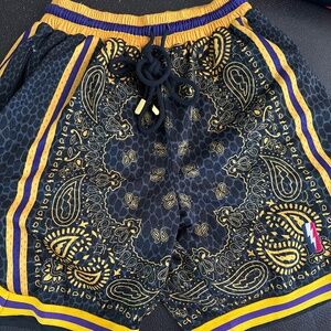 Kobe mamba paisley hoop shorts
